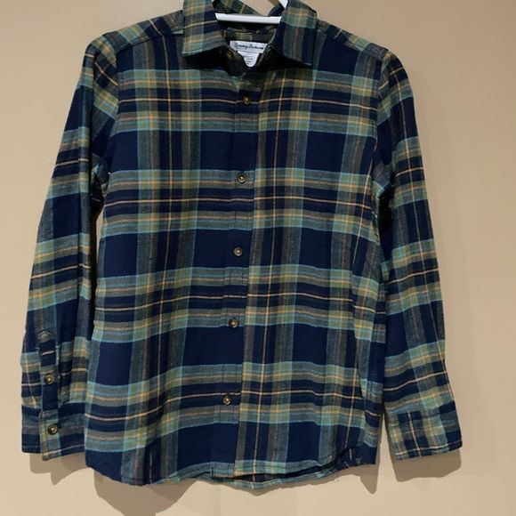 Tommy Bahama plaid boy’s long sleeve shirt size L(10-12) - Picture 1 of 5